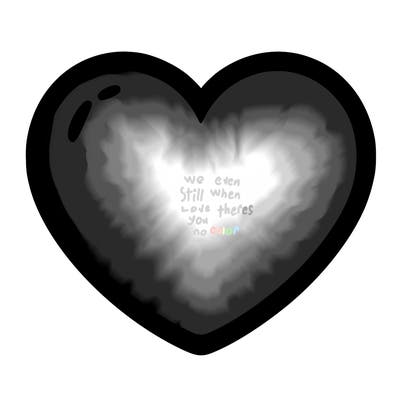 a blank heart