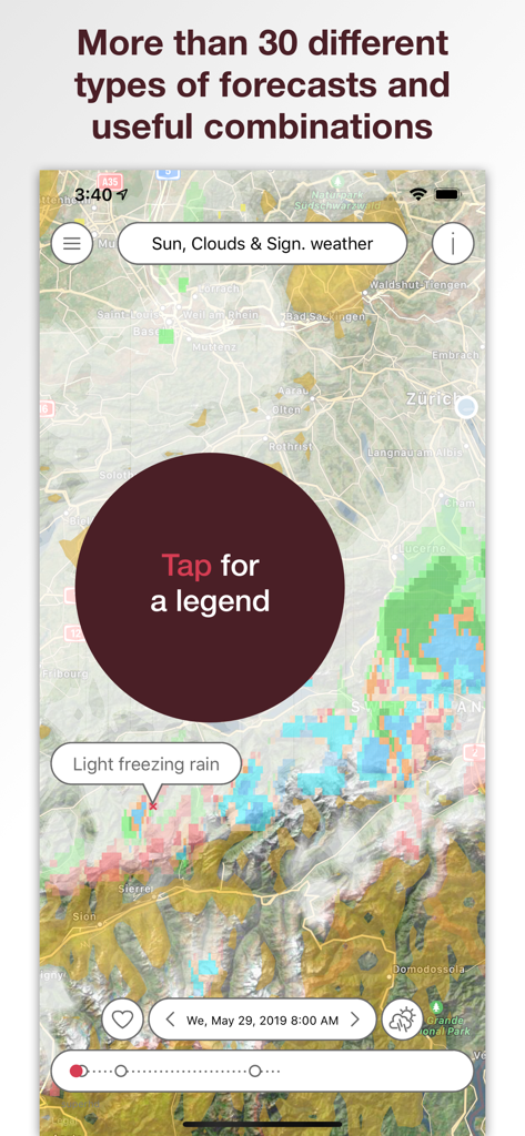 Pflotsh SuperHD - High resolution meteorological map on Pflotsh SuperHD displaying detailed weather layers and forecast data for Central Europe