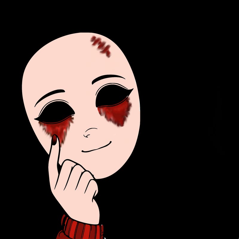 realistic girl holding a blank mask covering half her face