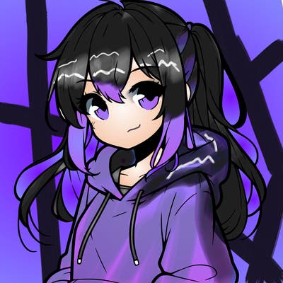 anime girl wearing hoodie
