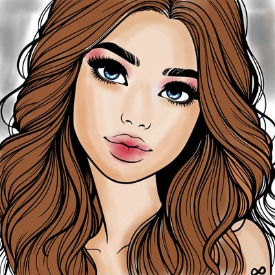 beautiful realistic girl