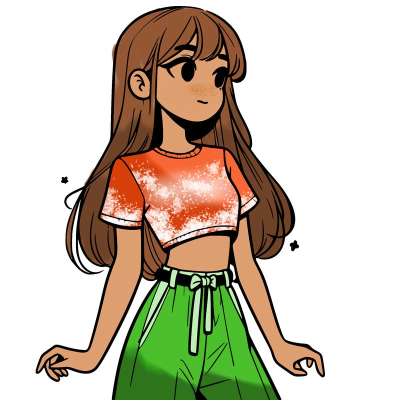 girl in a cute crop top
