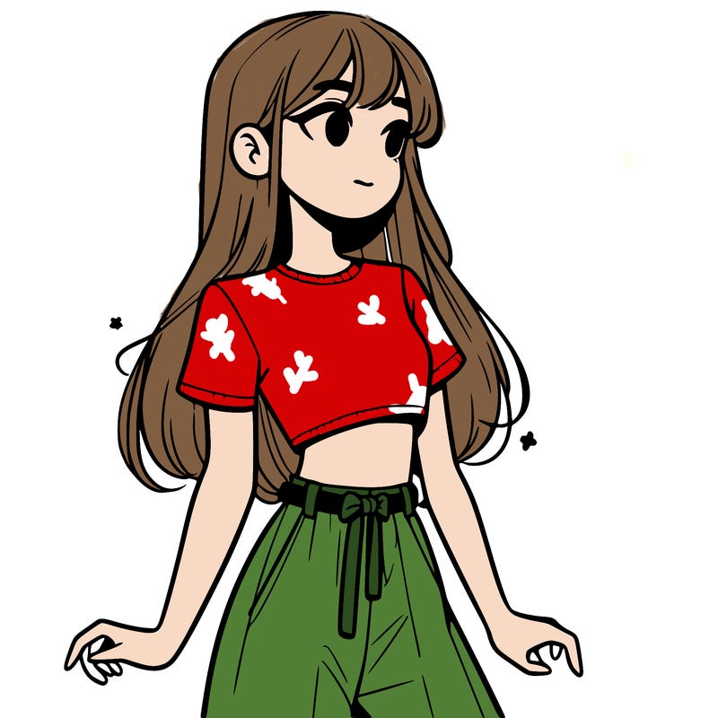 girl in a cute crop top