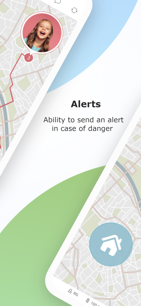 Emergency alert feature on the Family Locator 24 app interface