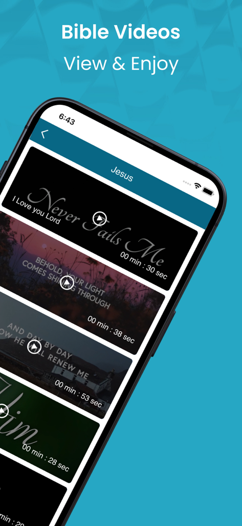 The Modern Bible in Spanish. - Lista de videos inspiradores de la Biblia en la app Modern Bible in Spanish.