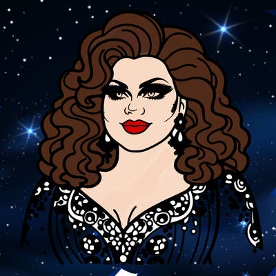 realistic plus size drag queen