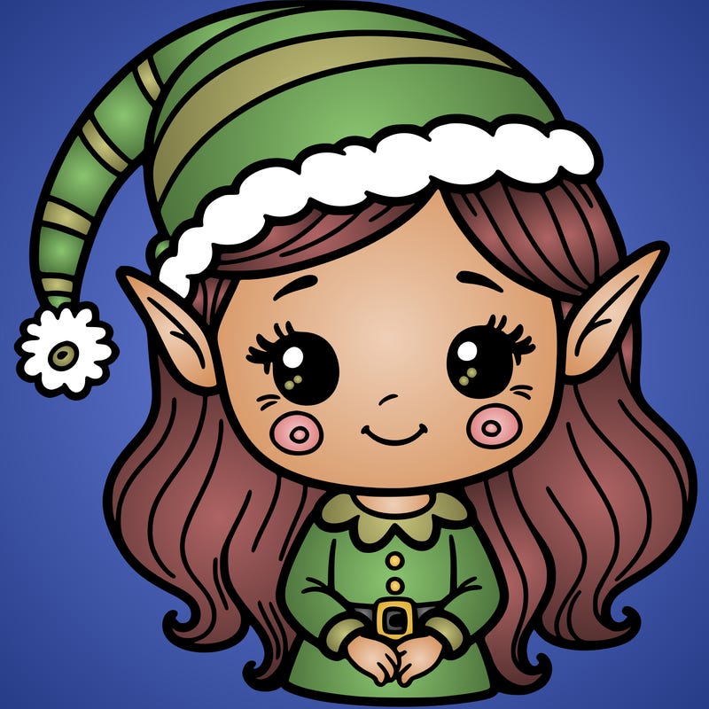 christmas elf girl