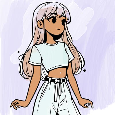 girl in a cute crop top