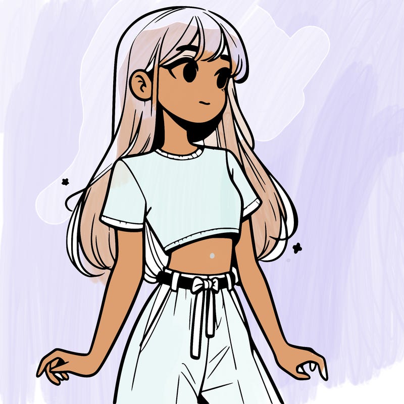 girl in a cute crop top