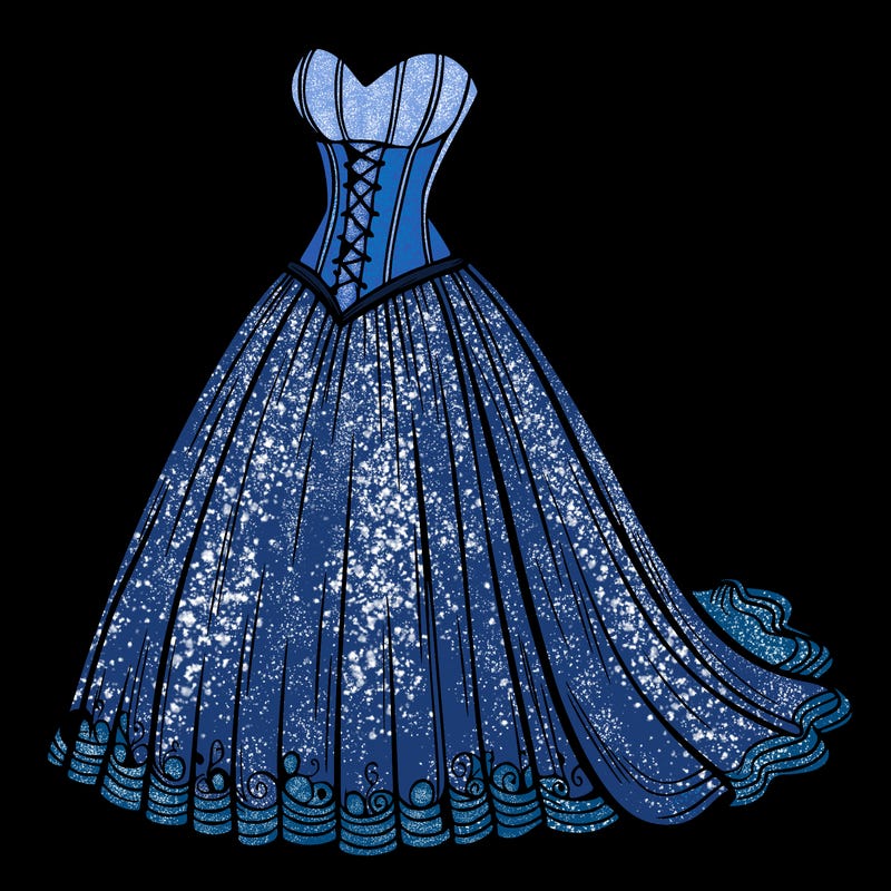 wedding dress-corset and a long and flowy skirt