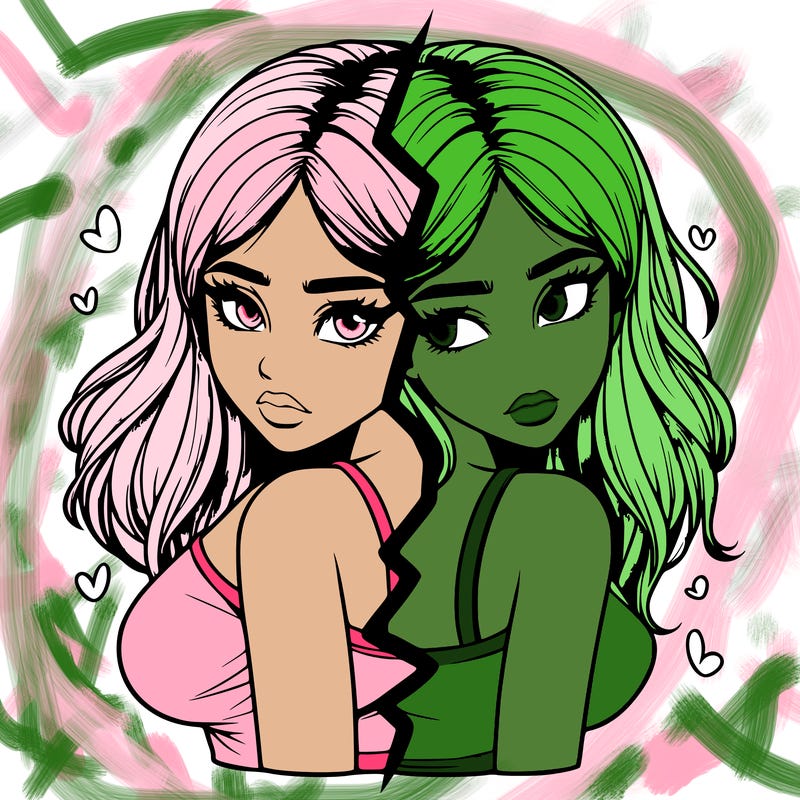 realistic girl split