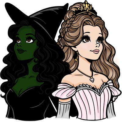'elphaba and glinda (realistic)