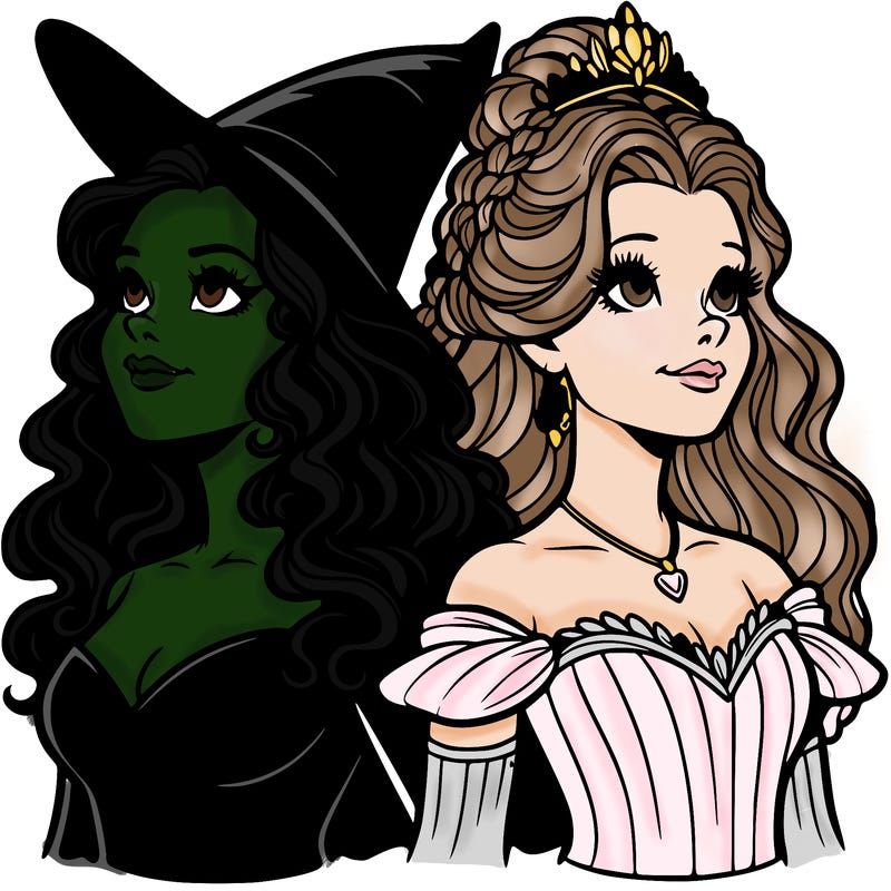 'elphaba and glinda (realistic)