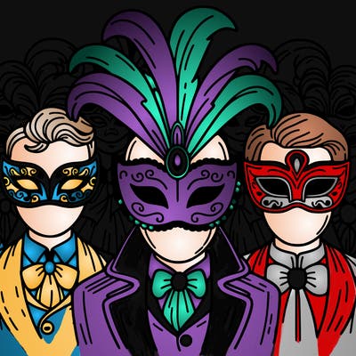 a masquerade ball where masks reveal secrets