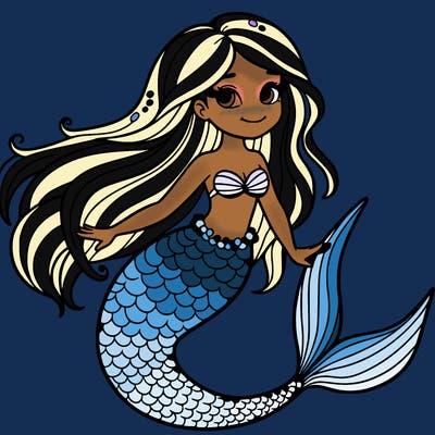 mermaid easy realistic