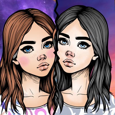 realistic girl split