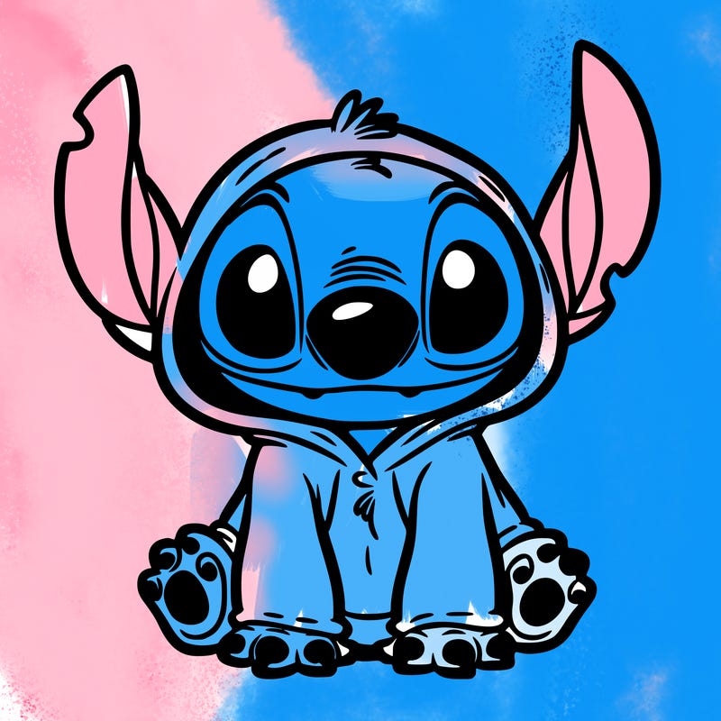 stitch in a dog costume