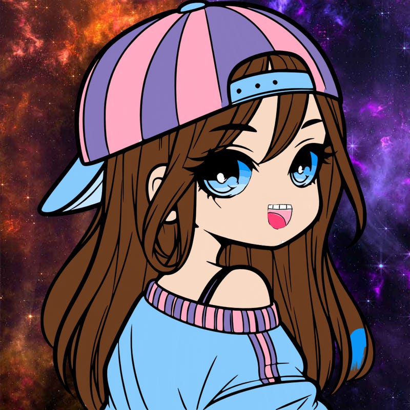 girl with a backward hat on