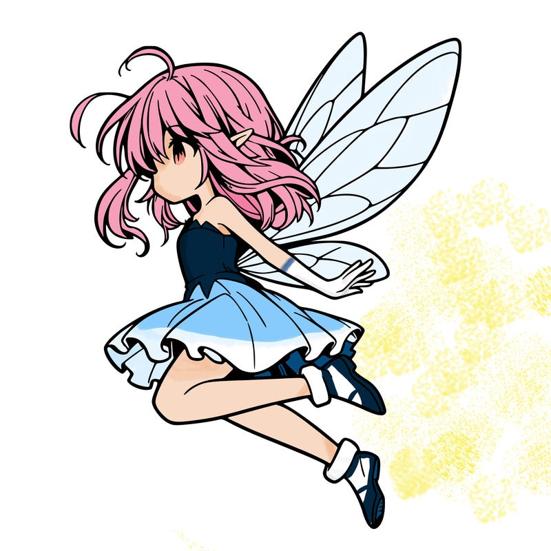 manga fairy flying