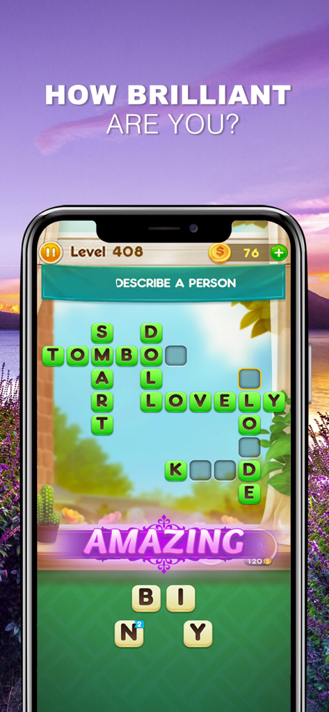 Word Free Time - Word Free Time crossword puzzle game level with theme describe a person