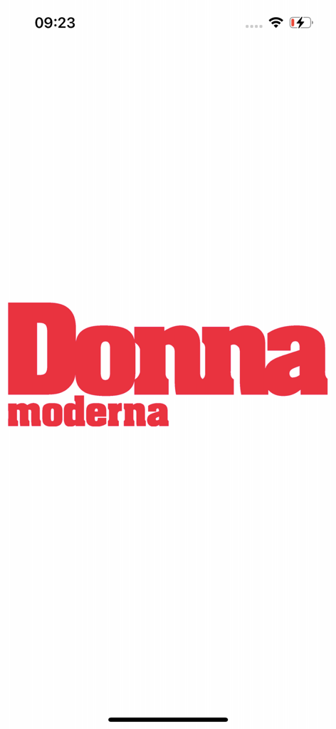 Donna Moderna - Donna Moderna red logo on a white splash screen