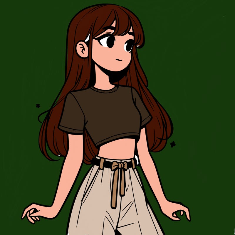 girl in a cute crop top