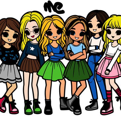 group of girls