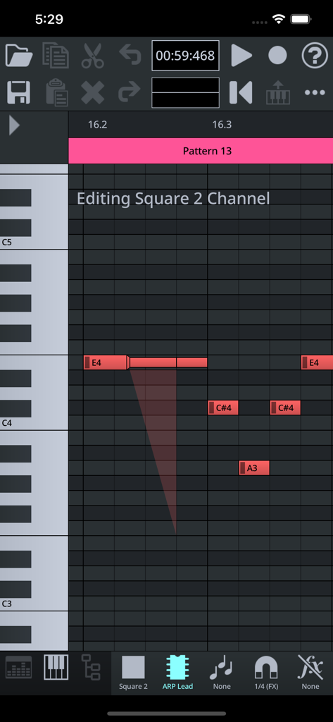FamiStudio - Modern piano roll interface in FamiStudio for creating 8-bit music tracks