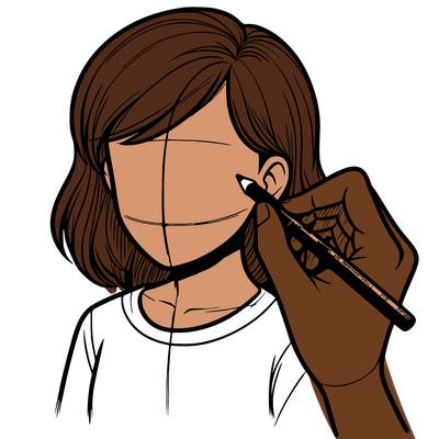 drawing a realistic person