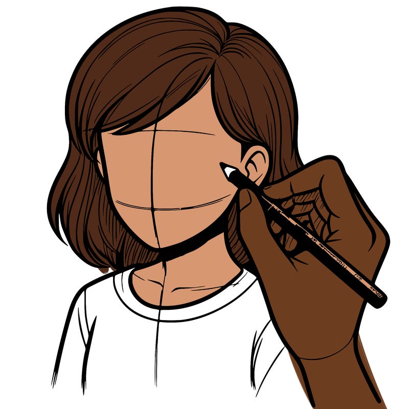 drawing a realistic person