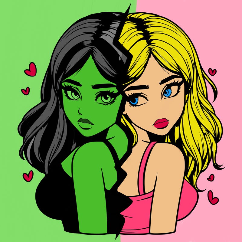 realistic girl split