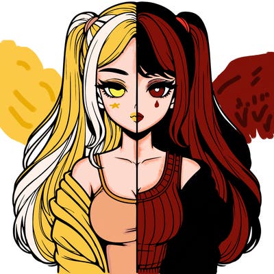 realistic girl split