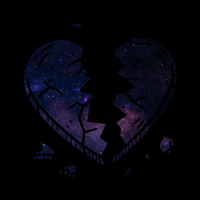 broken to pieces heart