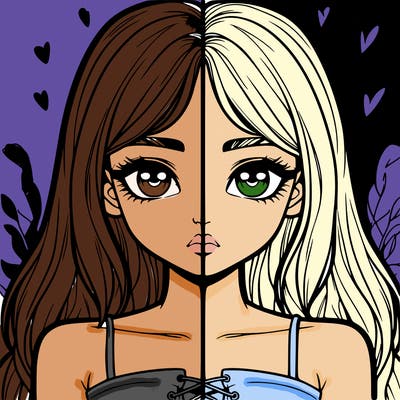 realistic girl split