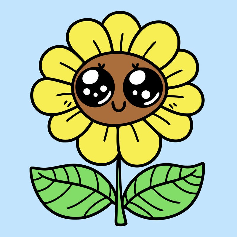 flower with eyes