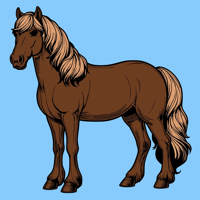 realistic horse