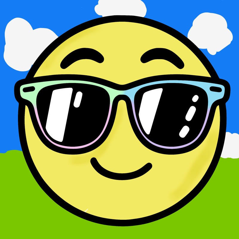 emoji with sunglasses