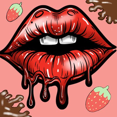 lips that look realistic and drip