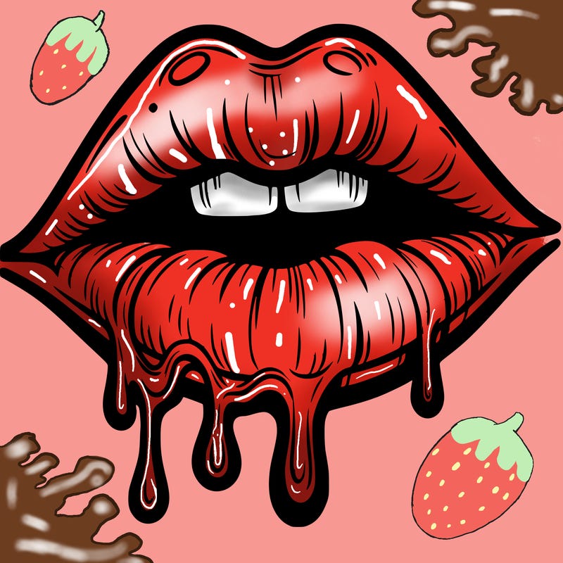 lips that look realistic and drip