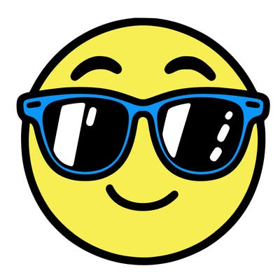 emoji with sunglasses