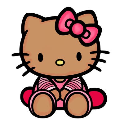 hello kitty sitting down