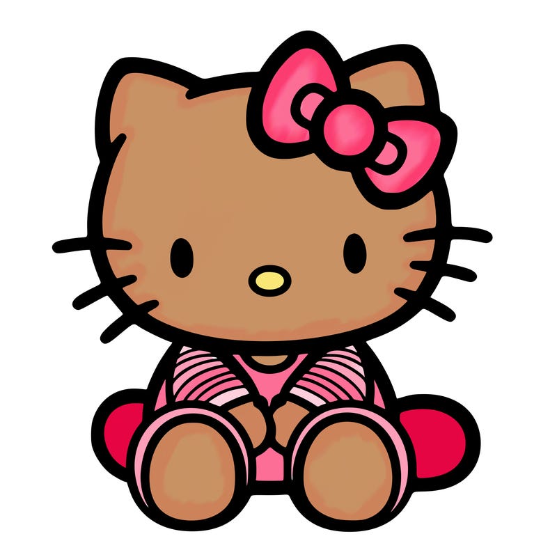 hello kitty sitting down