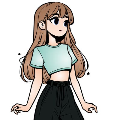 girl in a cute crop top