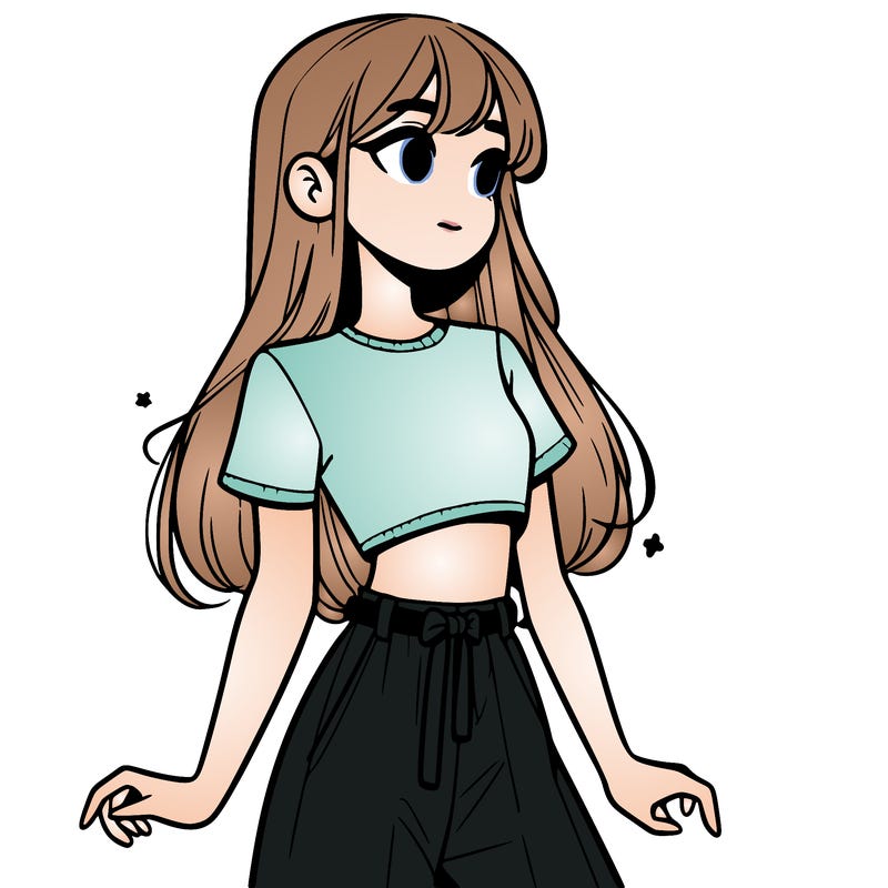 girl in a cute crop top