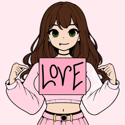 girl holding a blank sign in a long sleeve crop top