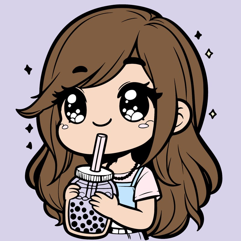 girl holding boba