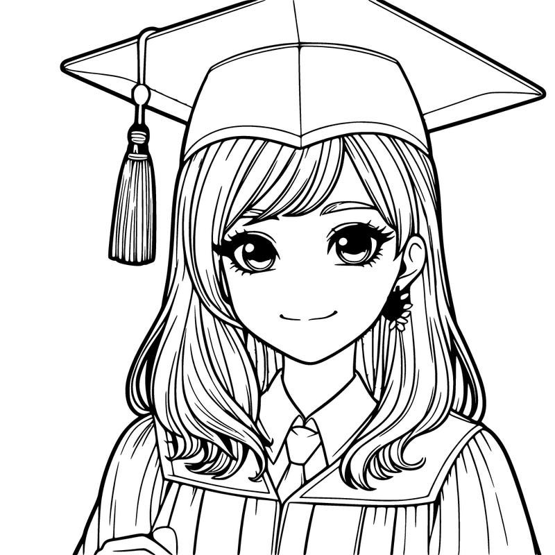 realistic girl who was graduating