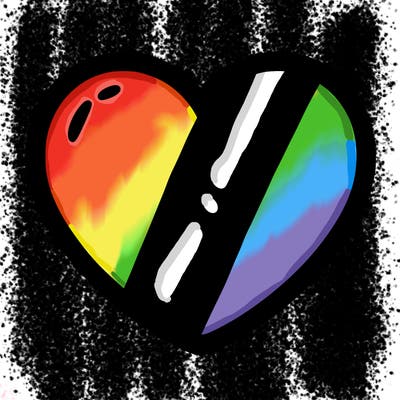 a blank heart