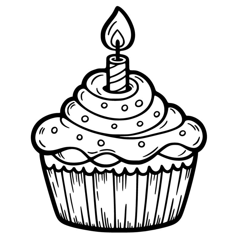 cupcake-shaped candle