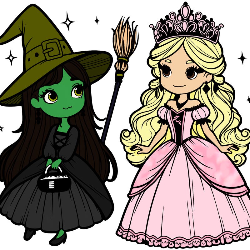 a witch and my friend, the princess